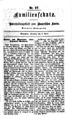Familienschatz (Bayerischer Kurier) Sonntag 2. April 1865
