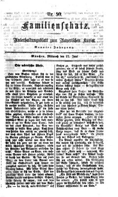 Familienschatz (Bayerischer Kurier) Mittwoch 21. Juni 1865