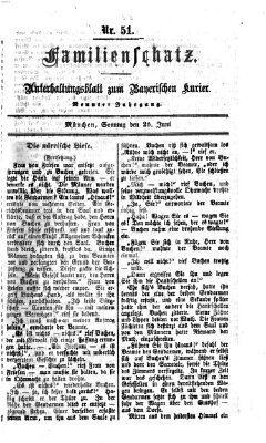 Familienschatz (Bayerischer Kurier) Sonntag 25. Juni 1865