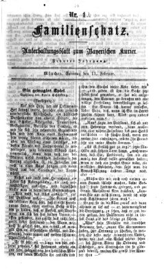 Familienschatz (Bayerischer Kurier) Sonntag 11. Februar 1866