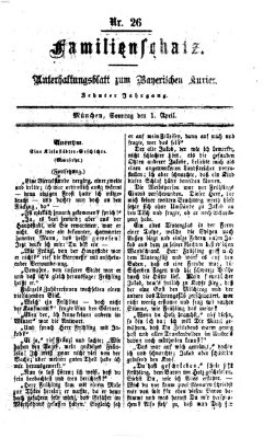 Familienschatz (Bayerischer Kurier) Sonntag 1. April 1866