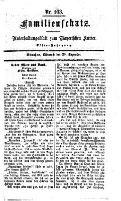 Familienschatz (Bayerischer Kurier) Mittwoch 25. Dezember 1867