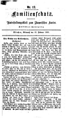 Familienschatz (Bayerischer Kurier) Mittwoch 12. Februar 1868