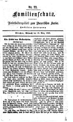 Familienschatz (Bayerischer Kurier) Mittwoch 18. März 1868