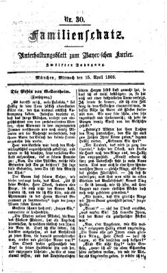Familienschatz (Bayerischer Kurier) Mittwoch 15. April 1868