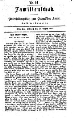 Familienschatz (Bayerischer Kurier) Mittwoch 19. August 1868