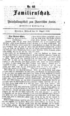 Familienschatz (Bayerischer Kurier) Mittwoch 26. August 1868