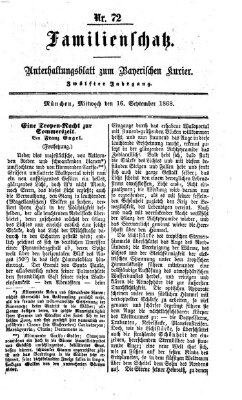 Familienschatz (Bayerischer Kurier) Mittwoch 16. September 1868
