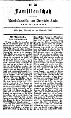 Familienschatz (Bayerischer Kurier) Mittwoch 30. September 1868