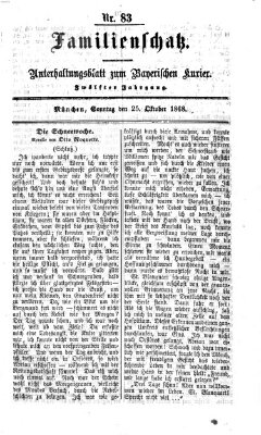 Familienschatz (Bayerischer Kurier) Sonntag 25. Oktober 1868