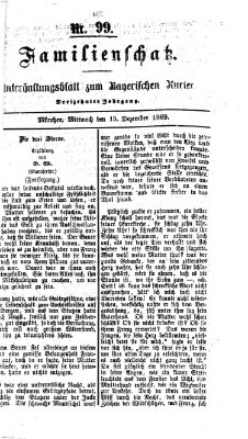 Familienschatz (Bayerischer Kurier) Mittwoch 15. Dezember 1869