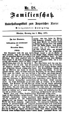 Familienschatz (Bayerischer Kurier) Sonntag 6. März 1870