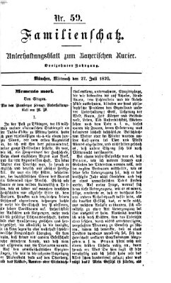 Familienschatz (Bayerischer Kurier) Mittwoch 27. Juli 1870