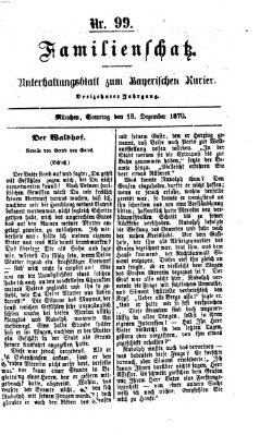 Familienschatz (Bayerischer Kurier) Sonntag 18. Dezember 1870