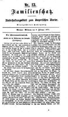 Familienschatz (Bayerischer Kurier) Mittwoch 8. Februar 1871