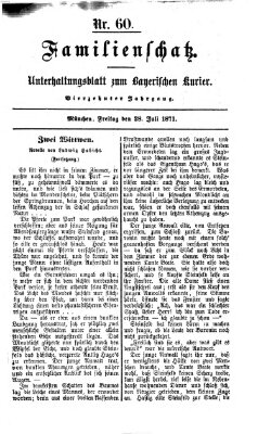 Familienschatz (Bayerischer Kurier) Freitag 28. Juli 1871