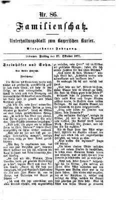 Familienschatz (Bayerischer Kurier) Freitag 27. Oktober 1871