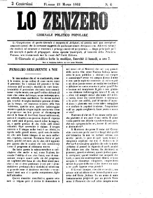 Lo Zenzero Freitag 21. März 1862