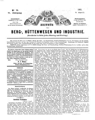 Der Berggeist Freitag 5. April 1861