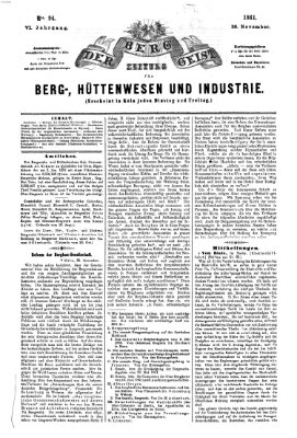 Der Berggeist Dienstag 26. November 1861