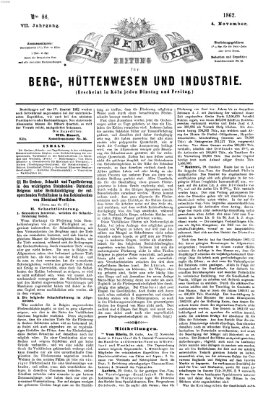 Der Berggeist Dienstag 4. November 1862