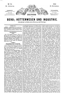 Der Berggeist Dienstag 22. November 1864