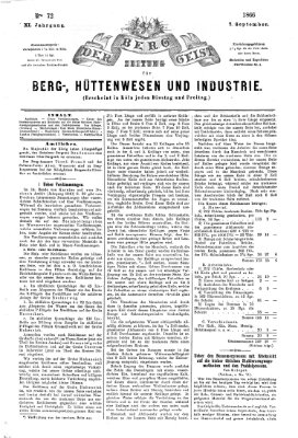 Der Berggeist Freitag 7. September 1866