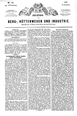 Der Berggeist Dienstag 9. August 1870