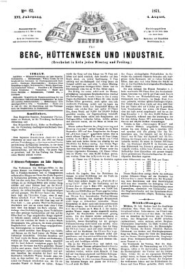Der Berggeist Freitag 4. August 1871
