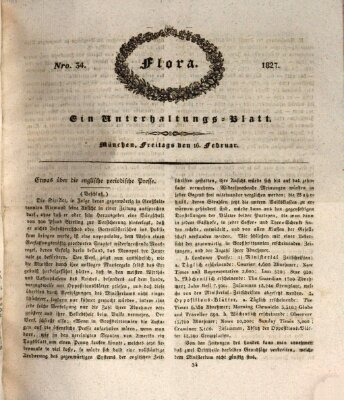 Flora (Baierische National-Zeitung) Freitag 16. Februar 1827