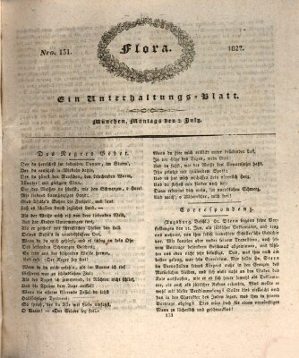Flora (Baierische National-Zeitung) Montag 2. Juli 1827