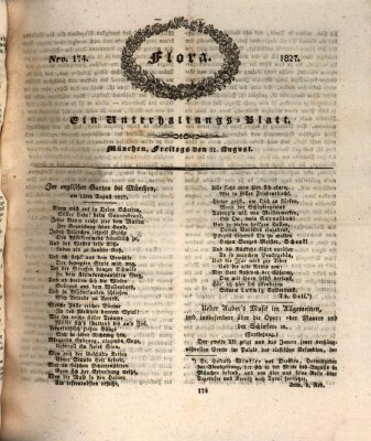 Flora (Baierische National-Zeitung) Freitag 31. August 1827
