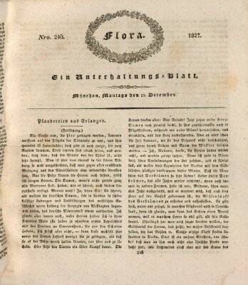 Flora (Baierische National-Zeitung) Montag 10. Dezember 1827