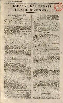 Journal des débats politiques et littéraires Montag 28. September 1818