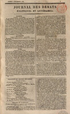 Journal des débats politiques et littéraires Samstag 5. Dezember 1818