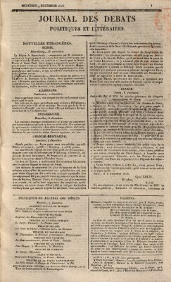 Journal des débats politiques et littéraires Mittwoch 9. Dezember 1818