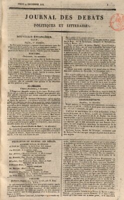 Journal des débats politiques et littéraires Donnerstag 17. Dezember 1818