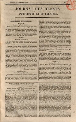 Journal des débats politiques et littéraires Samstag 19. Dezember 1818
