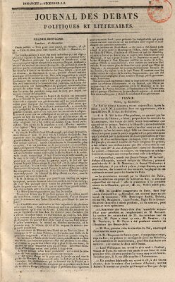 Journal des débats politiques et littéraires Sonntag 20. Dezember 1818