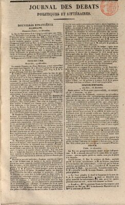 Journal des débats politiques et littéraires Mittwoch 23. Dezember 1818