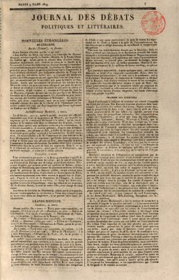 Journal des débats politiques et littéraires Dienstag 9. März 1819
