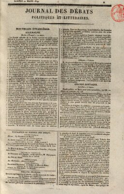 Journal des débats politiques et littéraires Samstag 20. März 1819