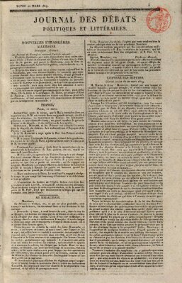 Journal des débats politiques et littéraires Montag 22. März 1819