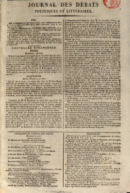 Journal des débats politiques et littéraires Sonntag 4. April 1819