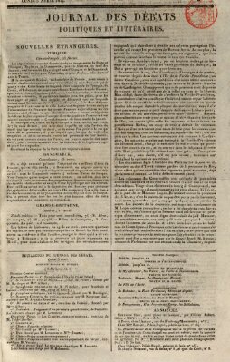 Journal des débats politiques et littéraires Montag 5. April 1819