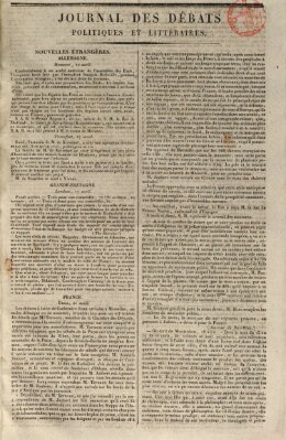Journal des débats politiques et littéraires Donnerstag 22. April 1819