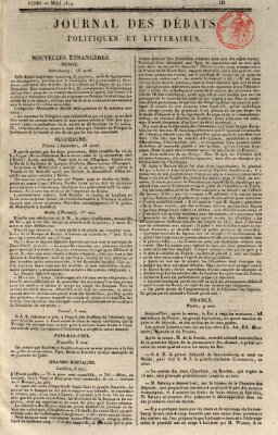 Journal des débats politiques et littéraires Montag 10. Mai 1819