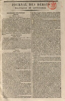 Journal des débats politiques et littéraires Donnerstag 20. Mai 1819