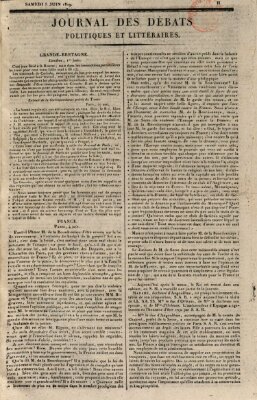 Journal des débats politiques et littéraires Samstag 5. Juni 1819