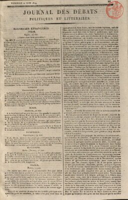 Journal des débats politiques et littéraires Freitag 11. Juni 1819
